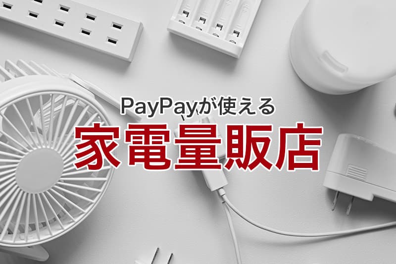 PayPayが使える家電量販店