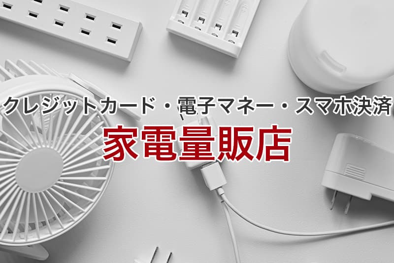 家電量販店 クレジットカード 電子マネー スマホ決済